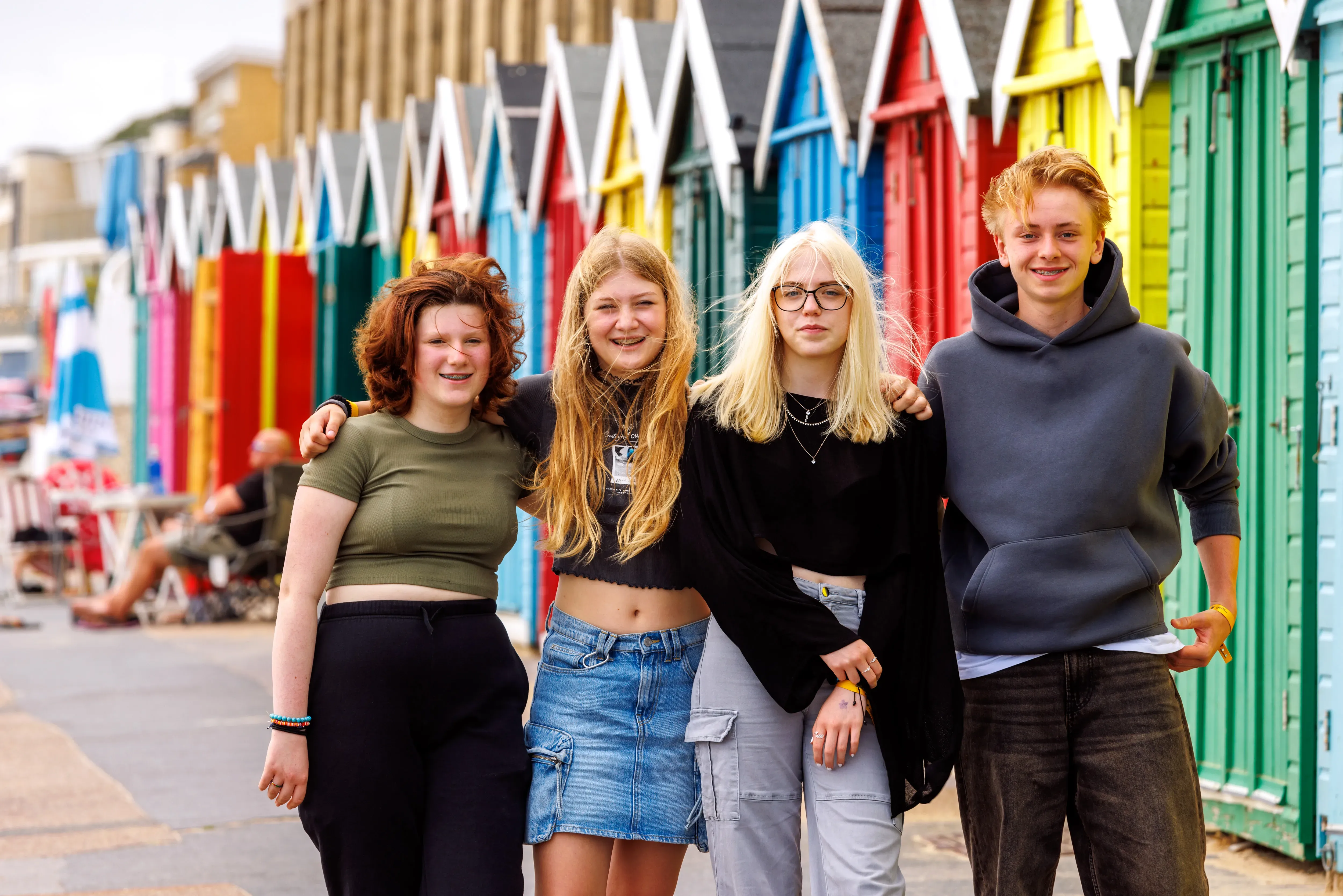 Gruppe von Sprachgästen